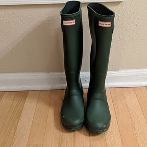 Hunter green boots